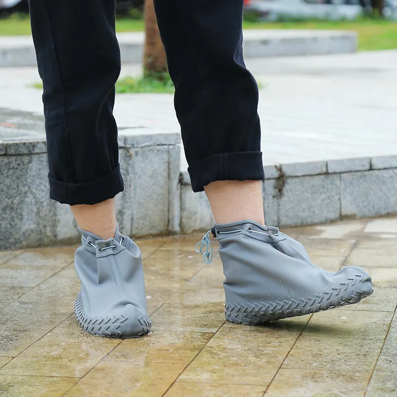 Highly Quality Unisex Reusable Rain Boot Anti Slip Rainy Waterproof Silicone Shoes Covers