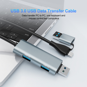 Çift arabirim USB3.0 veri transferi kablo tipi C ve PC için USB-A PC için uygun iki bilgisayar dosyaları transferi - Product Image 2