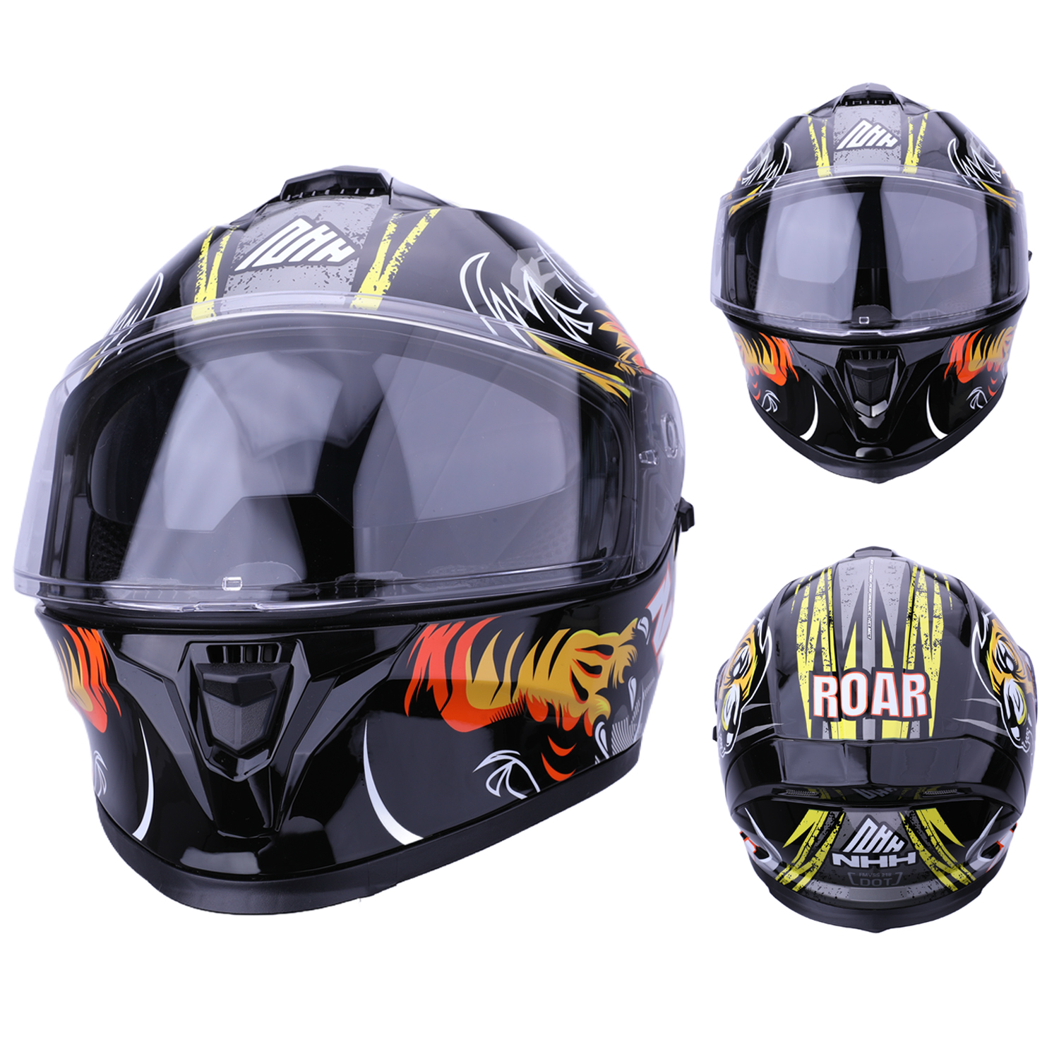 Noir brillant / ROAR jaune