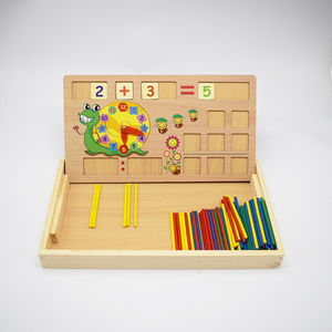 Multi-functional Kids Board Game Wooden Montessori Toys Computing Learning Box Wooden Toys Children Learning <strong>Mathematics</strong>