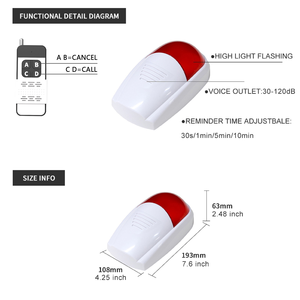 Manufacture Sound and Light <strong>Alarm</strong> <strong>System</strong> With Emergency Call Button