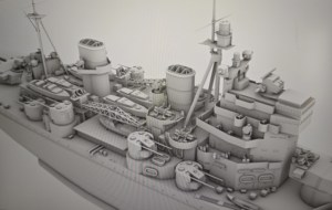 3D in Kit 1/200 hoặc 1/192 <span class=keywords><strong>HMS</strong></span> <span class=keywords><strong>George</strong></span> V Battleship 1945 (đầy đủ thân tàu) RC Bộ dụng cụ - Product Image 2