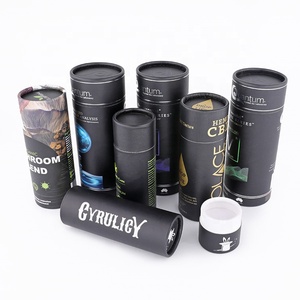 10ml 15ml 20ml 30ml 50ml 100ml Glass Bottle Recyclable Custom Round <strong>Cardboard</strong> Cylinder Packaging Box Paper <strong>Tube</strong> Black - Product Image 6