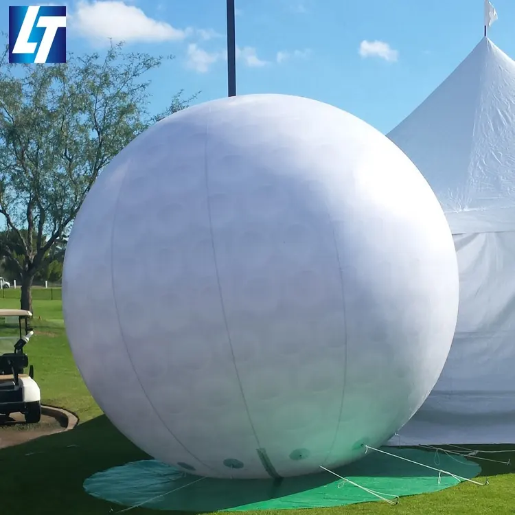 고품질 led 빛 광고를 위한 거대한 팽창식 골프 공