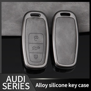 Hot Design <strong>Key</strong> Cover Case for <strong>Audi</strong> Car <strong>Key</strong> Cover Genuine Leather Button Design Car <strong>Key</strong> case Cover 2024 - Product Image 5