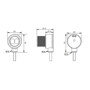 BXUAN IP67 Front/Side Installation <strong>Diffuse</strong> <strong>Reflection</strong> 2m Sensing Range Photoelectric Switch <strong>Sensor</strong> - Product Image 6