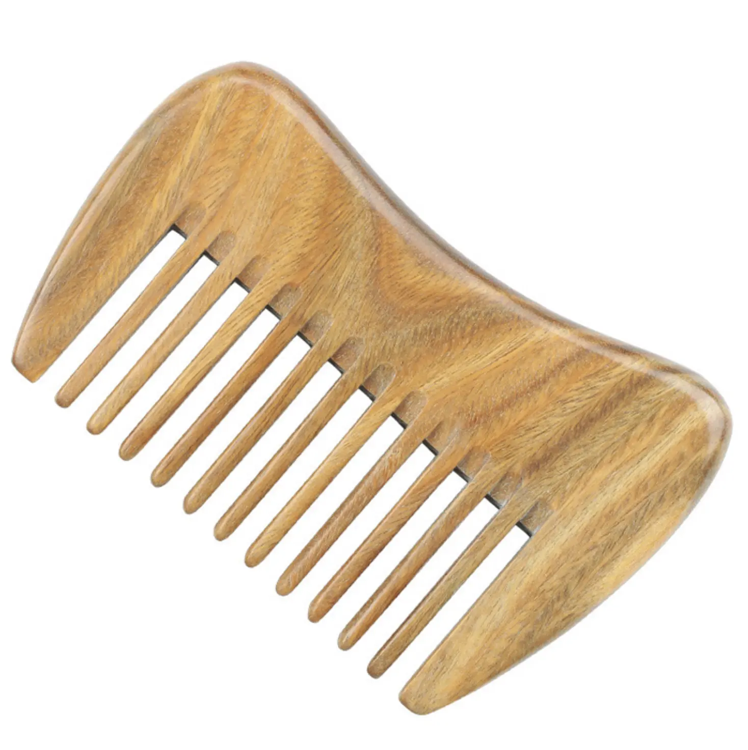 High quality handmade personalized wood beard comb bulk natural wooden comb