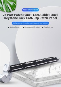 Panel de conexión de 24 puertos de alta calidad, nuevo modelo Cat6 Cable Keystone Jack Utp Telecom Parts - Product Image 5