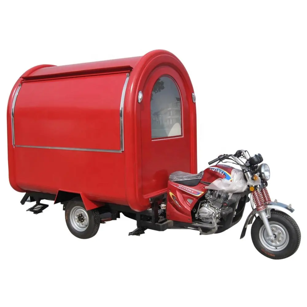 Motorcycle Food Tricycle Cart Mobility Scooter Trailer Food Truck for Sale