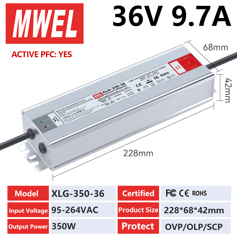 Xlg-350-36-36v97a พร้อมฟังก์ชัน PFC