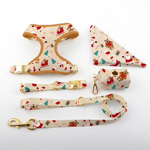 Cetak Natal Harness anjing reversibel berjalan desainer terbaik Harness hewan peliharaan untuk Ekstra Kecil Sedang besar XL anjing Plus anjing kecil - Product Image 5