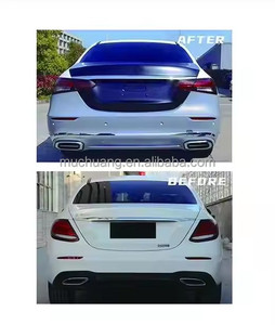 ชุด W213รถยนต์เต็มตัวสำหรับ merced/ES ben/z S Class W213 2016-2020ตัวกระจายกันชนหน้าและหลังอะไหล่อัพเกรด Maybach - Product Image 5