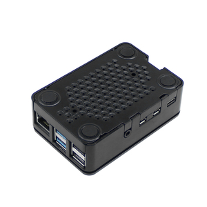 Suitable for <strong>Raspberry</strong> <strong>Pi</strong> 4 <strong>case</strong> generation black ABS shell <strong>Raspberry</strong> <strong>Pi</strong> 4b plastic protective <strong>case</strong> with fan - Product Image 2