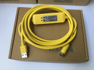 三菱PLC通信ダウンロードラインプログラミングケーブルFXデータラインUSB-SC09-FX - Product Image 1