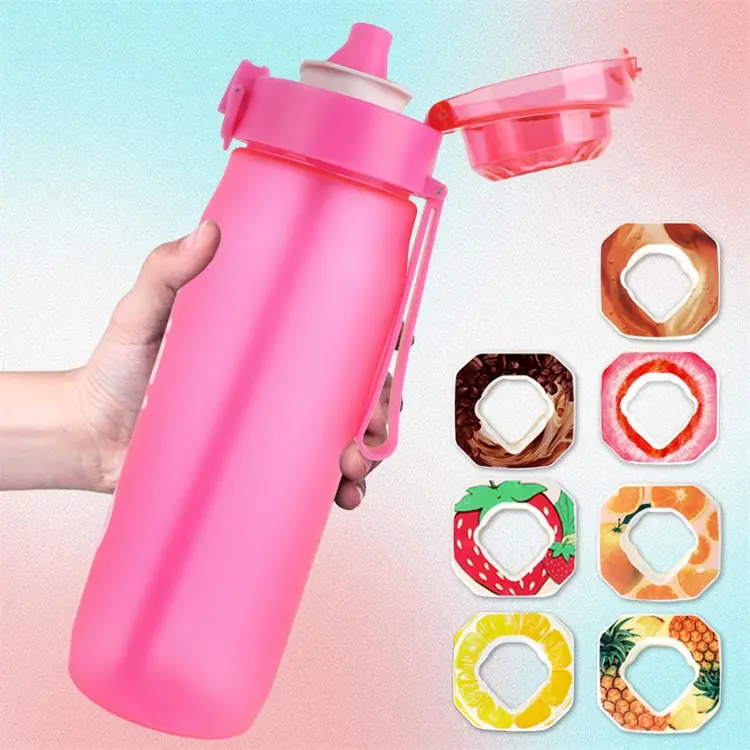 750ml BPA Free Reusable Air Up Scent Fruit Flavoured Tritan Water Bottle With 7 Flavour Pods For Gym Use