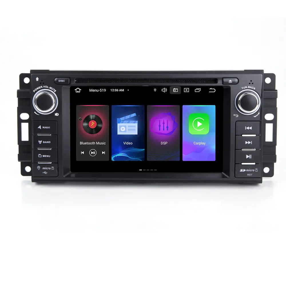 Автомагнитола Mekede 6,2 дюйма IPS DSP Android 11,0 для Jeep Grand Wrangler Patriot Compass Commander Chrysler 300C