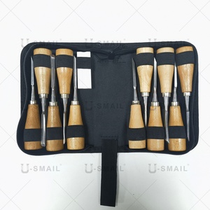 売れ筋12個DIY木彫りノミ大工インサート旋削用木工用コールドチゼルツールセット - Product Image 2
