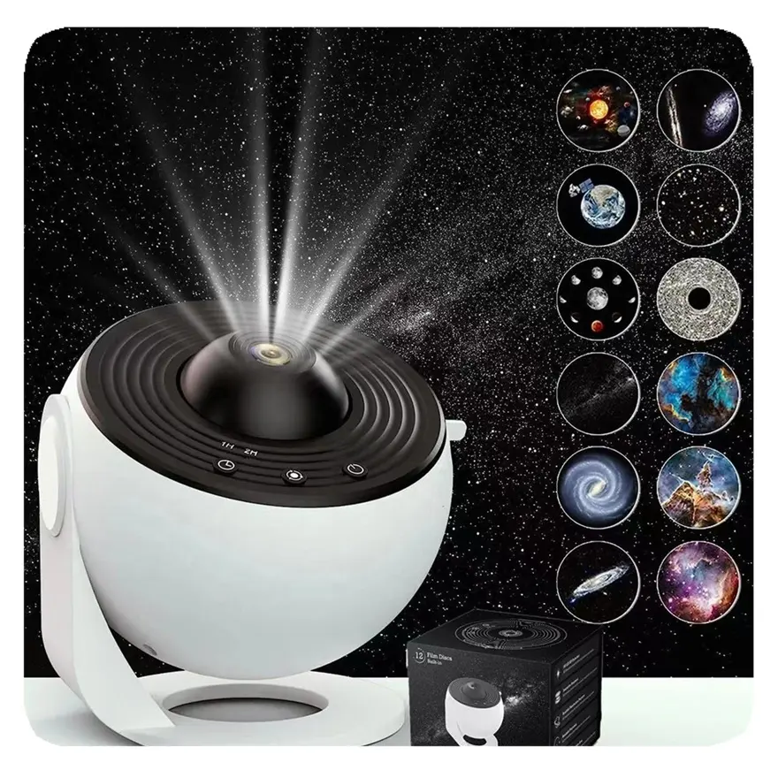 Planetarium Galaxy LED Night Light Projector for Kid Adults Lamp Plastic New Room Modern Nebula Cloud 360 Degree Rotation Home