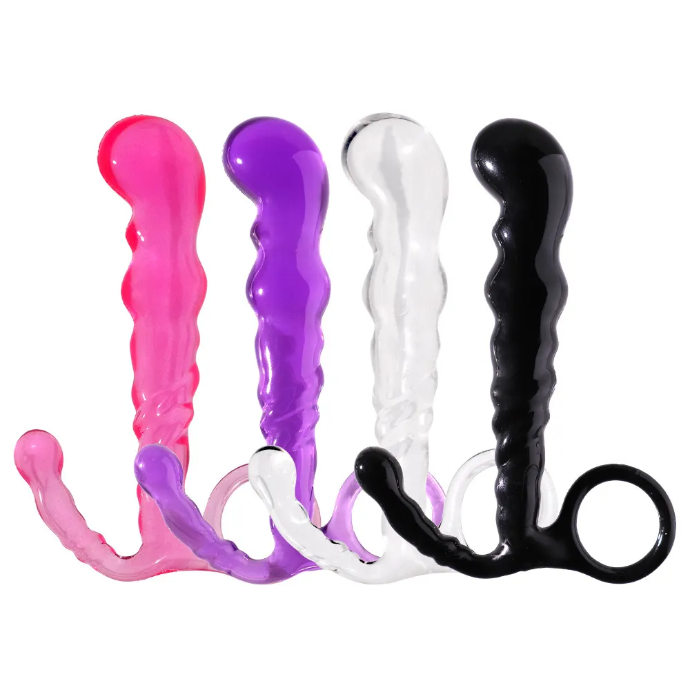 Vibrando Anal Plug Beads Mulheres Masturbação Brinquedos Sexuais Macio G-spot Mini Dildo Próstata Massager Para Homens Adult Erotica Produtos
