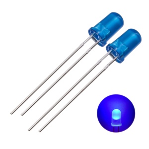 3mm 5mm 8mm DIP LEDランプインラインLED、青と暖かい白の発光色0.06Wスクリーンインジケーター用電力 - Product Image 3