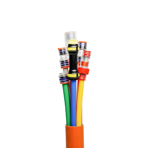 HDPE LSZH Micro connettore condotto giunto 12/10mm transizione trasparente usato Telecom FTTH cavo sotterraneo che soffia in fibra di rete accoppiatore - Product Image 1
