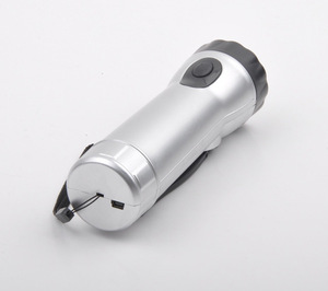 Nhà sản xuất Led đèn pin Dynamo LED torchlight 1 Led nhựa Hand Crank Dynamo sạc Micro USB cho ngoài trời khẩn cấp - Product Image 5