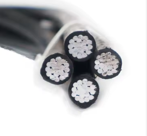 XLPE yalıtımlı PVC ceketli havai ABC (havai kablo demeti) inşaat elektrik iletimi için bakır güç kabloları XL