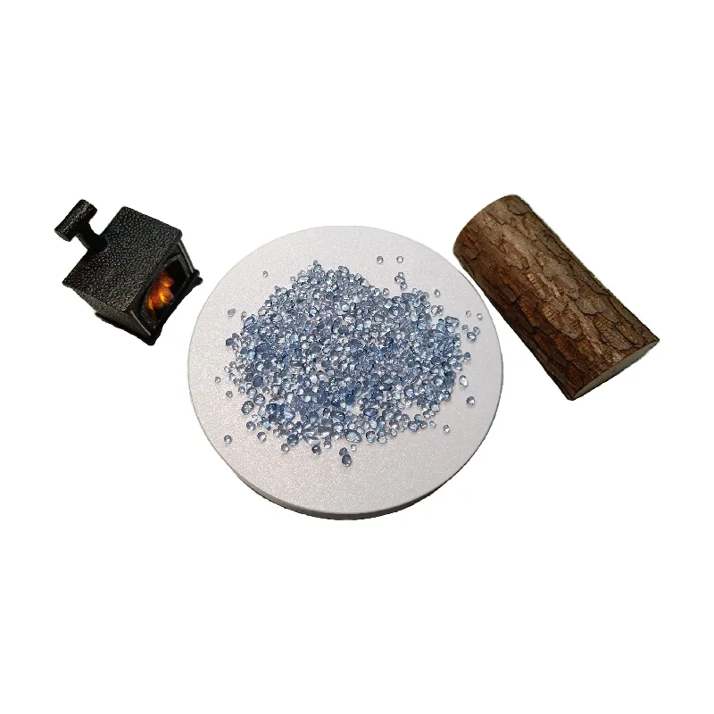 Harga bagus manik-manik kaca marmer kaca 2-4MM manik-manik kaca bulat biru muda untuk lubang api dan dekorasi Kolam renang