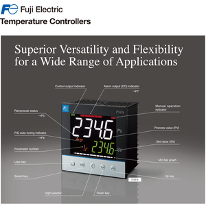 Fuji Electric Smart Digital <strong>Temperature</strong> <strong>Controller</strong> <strong>PID</strong> <strong>controller</strong> <strong>SSR</strong> <strong>output</strong> 4~20mA