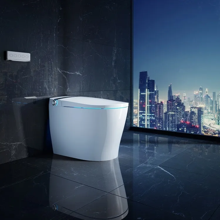 DA90 Großhandel Elektro Self Open Smart Toilette beheizt Automatische einteilige Keramik Intelligente WC-Toiletten