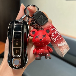 RマルチカラーカーキーカバーCostomロゴカーキープロテクターポルシェカイエンマカンパナメーラ用 - Product Image 4