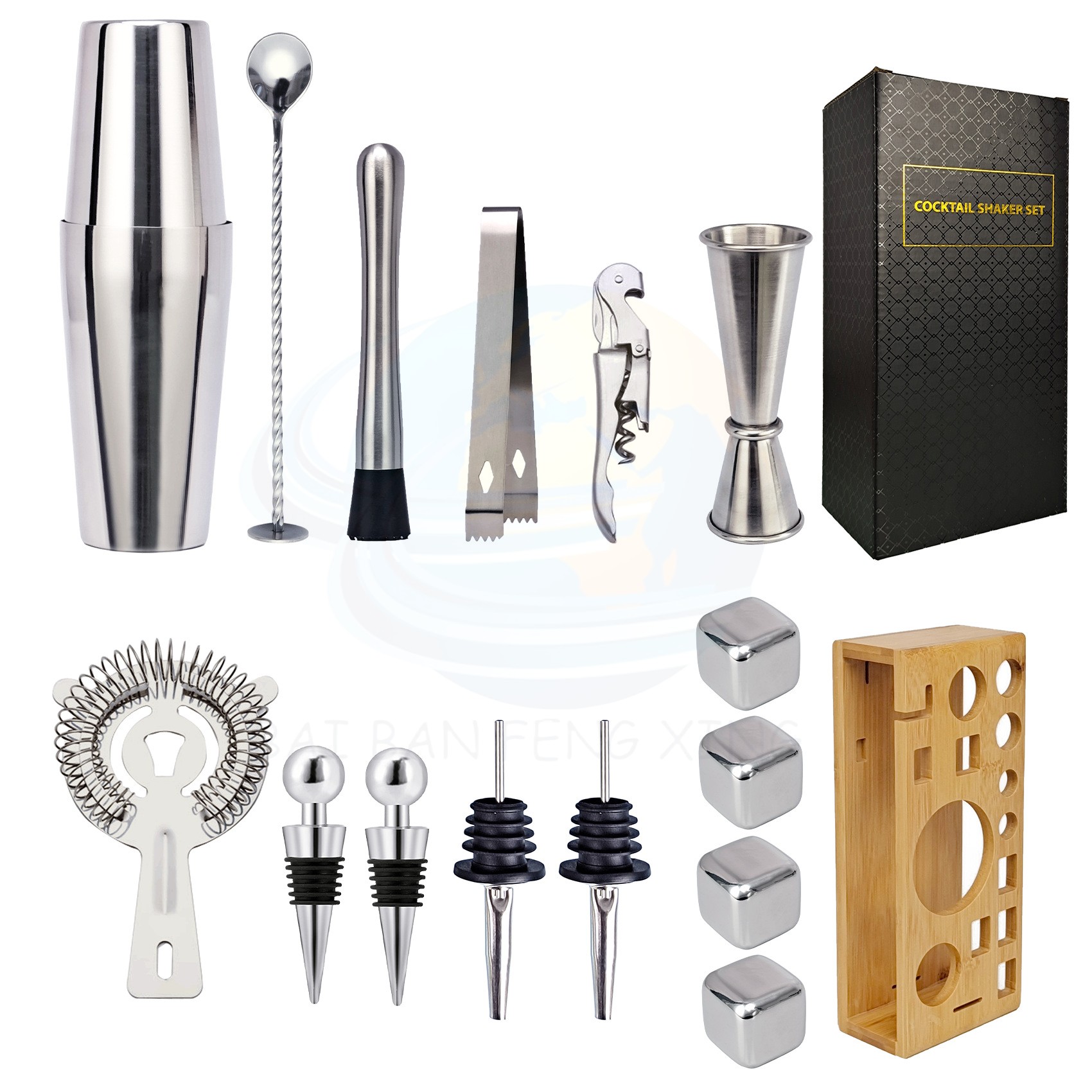 Argent BOSTON - Grain de glace