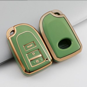 Taijs เคสกุญแจรถยนต์ยาง TPU,เคสกุญแจรถสีทองสำหรับ Toyota YARiS L VIOS Hiace - Product Image 5