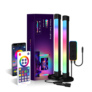 12ฉากเพลงโหมดแสงรอบเกมสมาร์ท Rgb Led Light Flow Light Bar พร้อมการควบคุมแอพ BT