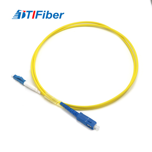 FTTX黄色LSZH聚氯乙烯光纤跳线LC SC UPC单工2.0 3.0毫米跳线室内WiFi FTTA单模光纤 - Product Image 6