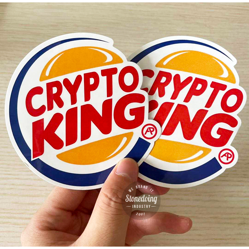 die cut stickers -customized colors example