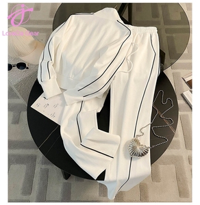 Loveda Bán Buôn Hot-Bán Phụ Nữ Của Top Và Dưới Thiết Lập Thời Trang Cộng Với Kích Thước Giản Dị Bộ Phụ Nữ Cổ Điển Của Thể Thao Bộ - Product Image 2