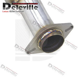Performance Exhaust Mid Pipe with <strong>Resonator</strong> for Lexus IS250/IS300/IS350 2006-2011 Stainless Steel Middle Exhaust Pipe - Product Image 5