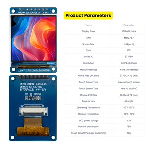 1,54 Zoll IPS-Voll ansicht ohne Touchscreen Kompatibel mit C51/STM32/ESP32 LCD-Bildschirm für Arduino