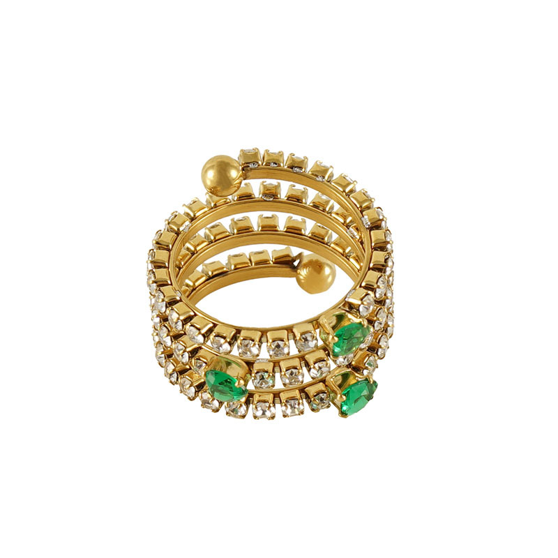 3 layers of green zircon