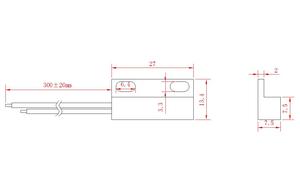 15毫米检测距离位置传感器接近和磁性开关传感器5CPS-S2714，带12v输出
