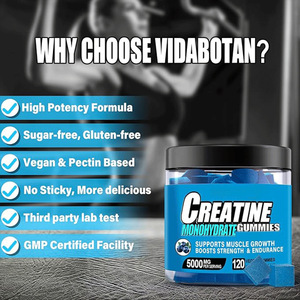 เยลลี่ Creatine monohydrate 60 120สำหรับการเจริญเติบโตของกล้ามเนื้อ, ความแข็งแรง, โฟกัส, พลังงานและสุขภาพ - Product Image 4