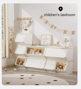 Vsuch Đồ Chơi Lưu Trữ Tổ Chức Quần Áo Đồ Ăn Nhẹ Container Thùng Thêm Lớn Stackable Phía Trước Mở Nhựa Trẻ Em Xếp Chồng Lưu Trữ Thùng - Product Image 4