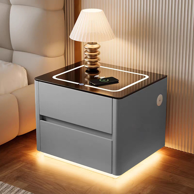 Light gray-wireless charge three color lamp induction lamp usb