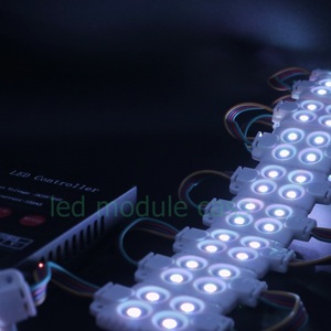 Epoksi IP65 açık kare LED modülü RGB 12V enjeksiyon ABS arka ışık reklam kutusu 4leds SMD 5050 1W RGB led modülü - Product Image 5