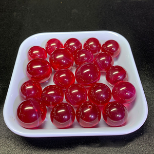 Natural Loose Bead <strong>Ruby</strong> 6mm-22mm Big Bead Lab Grown Corundum for DIY Jewelry Making - Product Image 1
