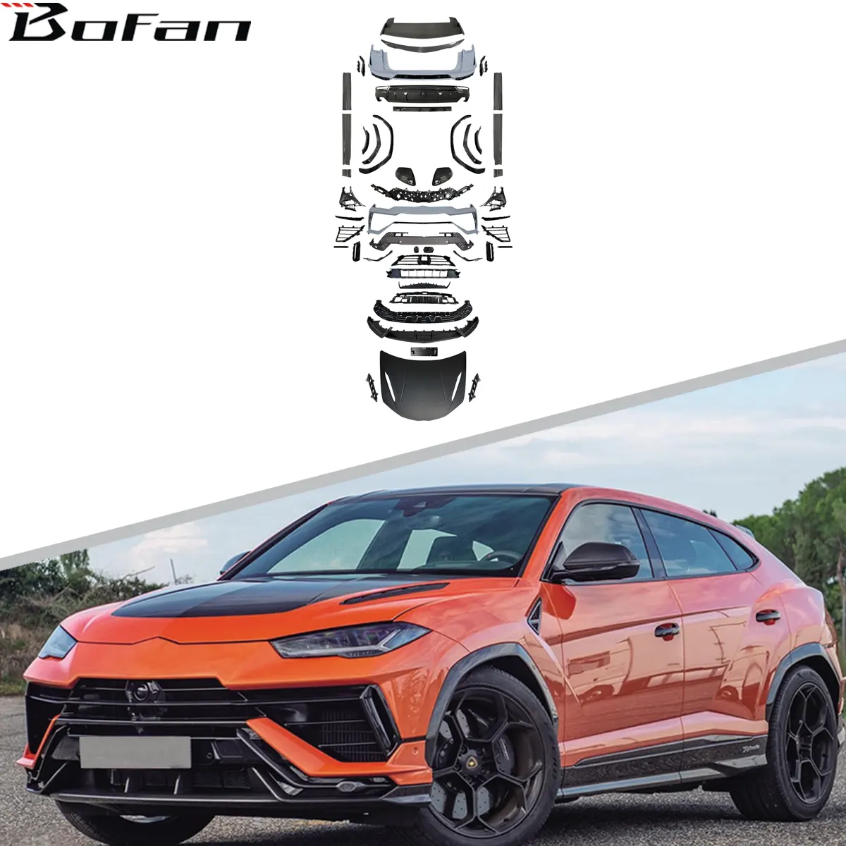 Auto Onderdelen Auto Achterbumper Achterbumpers Motorkap Voor Plastic Urus Performante Black Edition Aerokit Voor 2023 Urus S