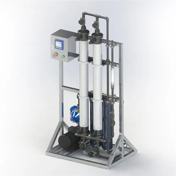 نظام الترشيح الفائق الألياف المجوفة UF للانزلاق صغير الشرب آلة معالجة المياه ضوء التجاري جهاز تنقية المياه