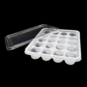 中国制造商食品级<span class=keywords><strong>PP</strong></span>零食托盘9格食品托盘一次性吸塑托盘