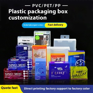 プラスチック製ギフトボックス環境にやさしい折りたたみ製品ディスプレイリサイクル素材付き